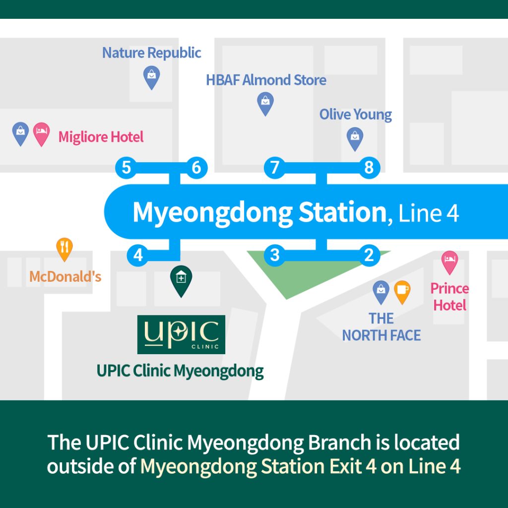 UPIC Clinic Myeongdong english-speaking dermatology